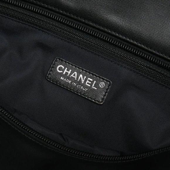 Chanel Paris Biarritz Tote Bag Black Shoulder Bag - Picture 5 of 8